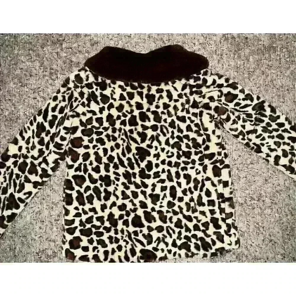 Buddy Love Mariah Jacket Faux Fur Leopard Print Size Small‎ - Picture 3 of 6